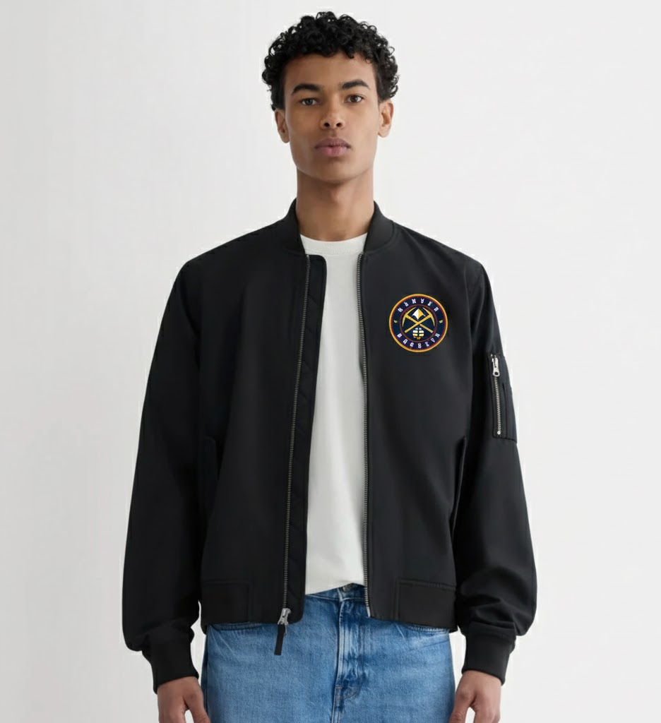 Denver Nuggets Legendary Bomber Jacket - Black - NBA 2025/2026 - LeagueLockerGear