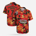Manchester United Hawaiian Shirt - Old Trafford Red Devil Tropical Print - LeagueLockerGear