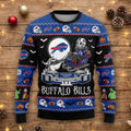 Buffalo Bills Ugly Christmas Sweater - The Nightmare Before Christmas Jack Skellington NFL Holiday Apparel - LeagueLockerGear