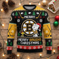 Boston Bruins Snoopy Christmas Sweater - Peanuts Ugly Holiday NHL Fan Apparel - LeagueLockerGear