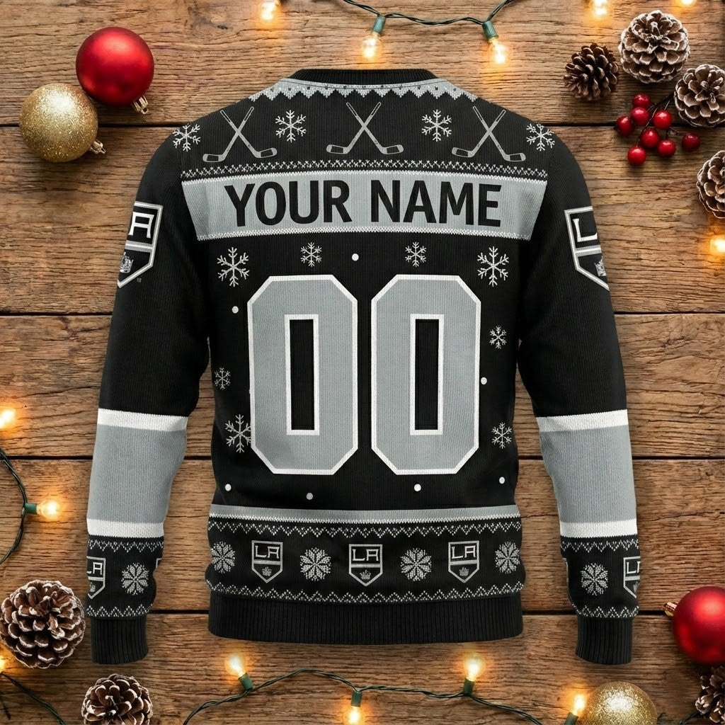 Los Angeles Kings Snoopy Ugly Sweater - Peanuts Charlie Brown Christmas NHL Jumper - LeagueLockerGear
