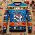 Oklahoma City Thunder Peanuts Christmas Sweater - Snoopy Charlie Brown NBA Ugly Jumper - LeagueLockerGear