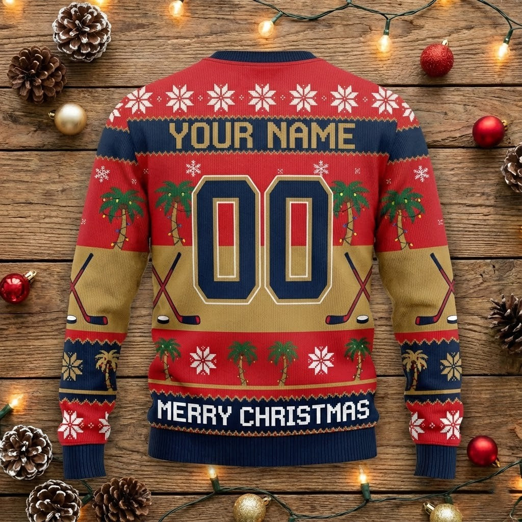 Florida Panthers Snoopy Ugly Christmas Sweater - NHL Hockey Fan Holiday Jumper - LeagueLockerGear
