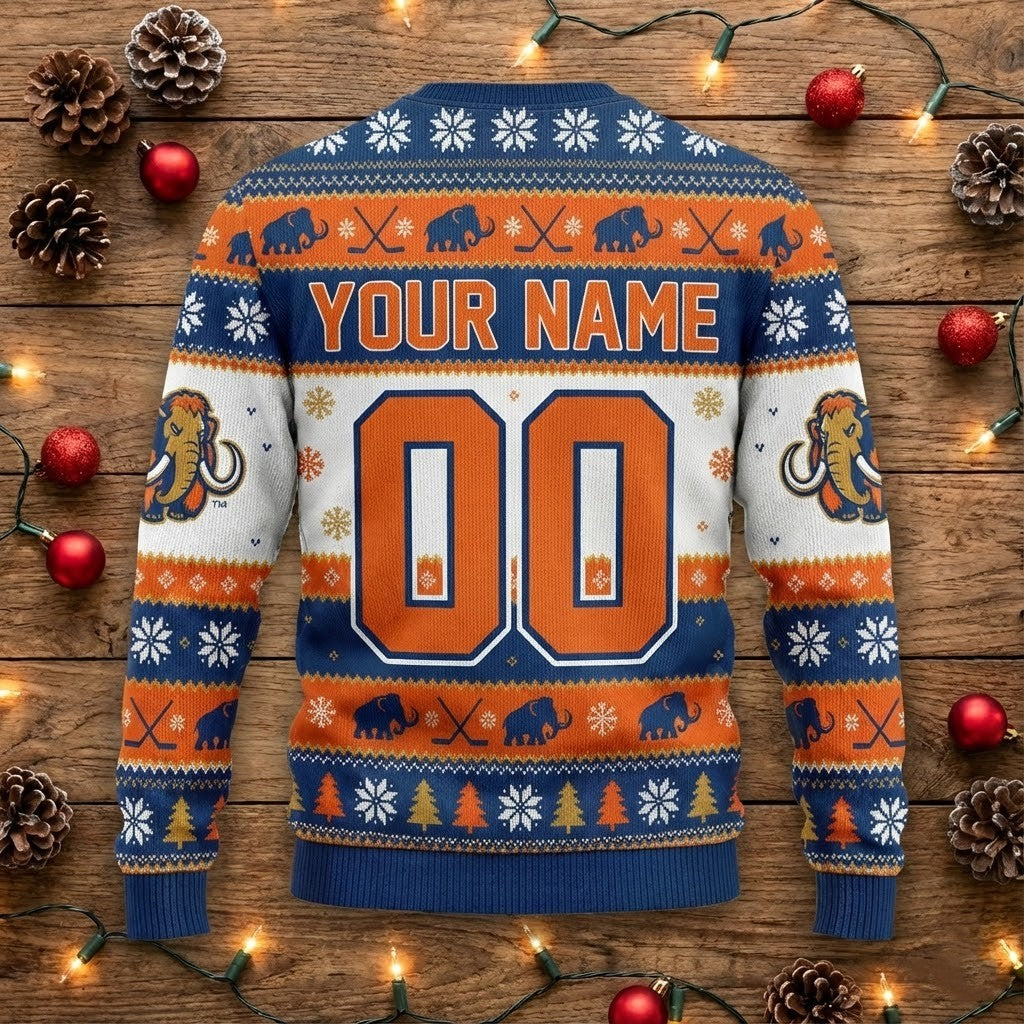 Utah Mammoths Snoopy Ugly Christmas Sweater - Peanuts Charlie Brown Hockey Fan Gift - LeagueLockerGear