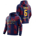 FC Barcelona Xavi 6 Hoodie - Custom Name Number Força Barça Pullover Sweatshirt - LeagueLockerGear