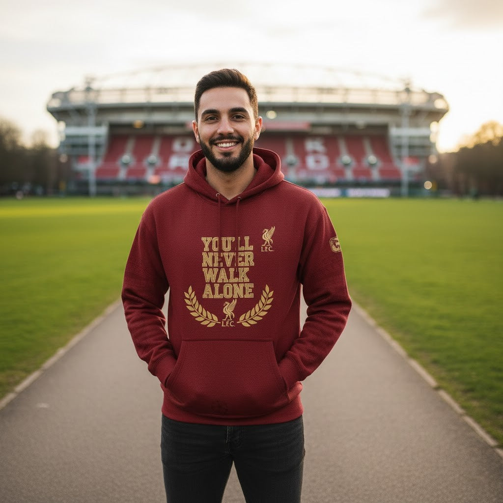 Liverpool Football Club 6 Times Champions Hoodie - Kings of Europe YNWA Pullover Sweatshirt - LeagueLockerGear