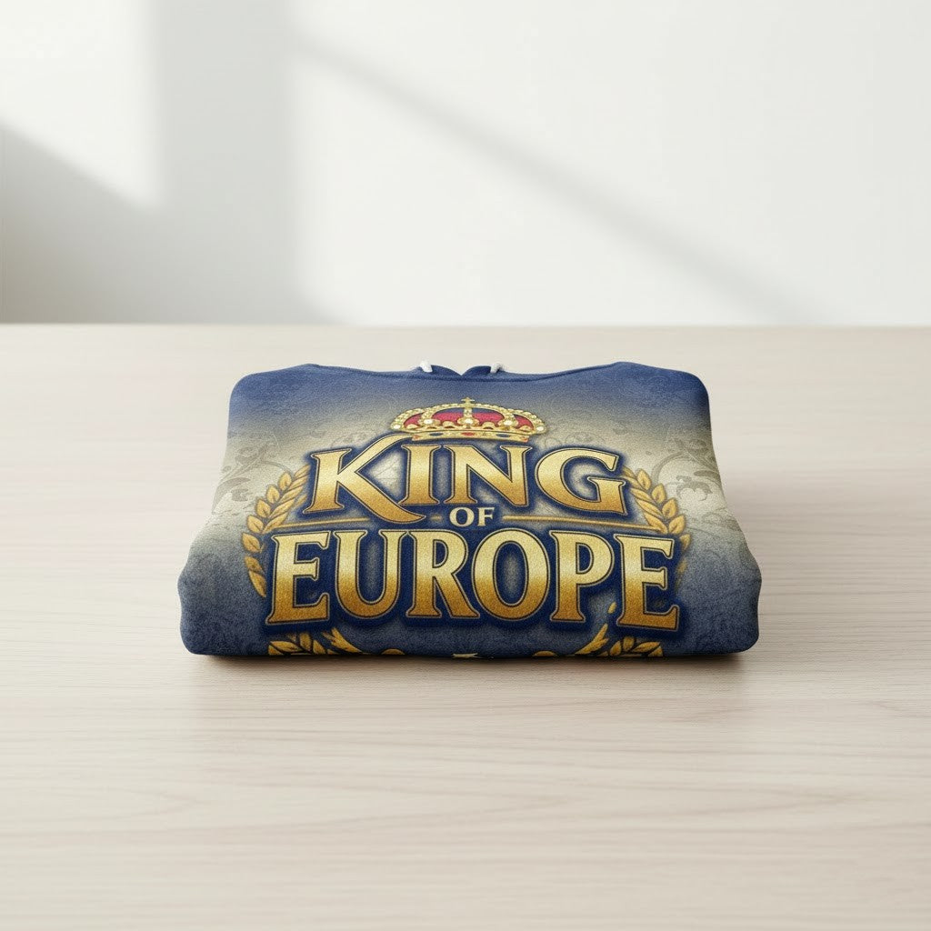 Real Madrid King Of Europe Hoodie - 3D All Over Print 15th Champions League Winners Sweatshirt - LeagueLockerGear