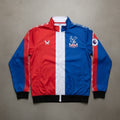 Crystal Palace Football Club Anthem Jacket - Half Red Half Blue Split Design Full Zip Jacket - LeagueLockerGear