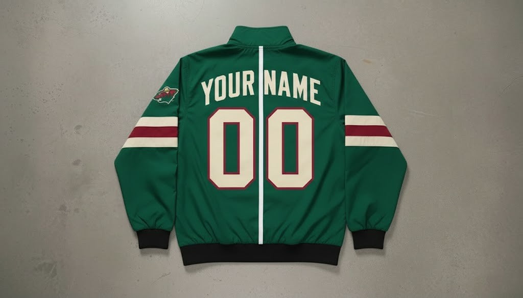 Minnesota Wild Split Track Jacket - NHL Hockey Half and Half Colorblock Fan Apparel - LeagueLockerGear