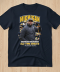 Michigan Wolverines All-Time Greats Shirt - Vintage Style Football Champions Tribute T-Shirt - LeagueLockerGear