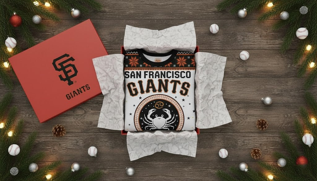 San Francisco Giants Ugly Christmas Sweater - Cancer Zodiac Sign Crab Graphic MLB Fan Gift - LeagueLockerGear