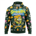 Green Bay Packers SpongeBob Hoodie - 3D All Over Print Cartoon NFL Sweatshirt - LeagueLockerGear