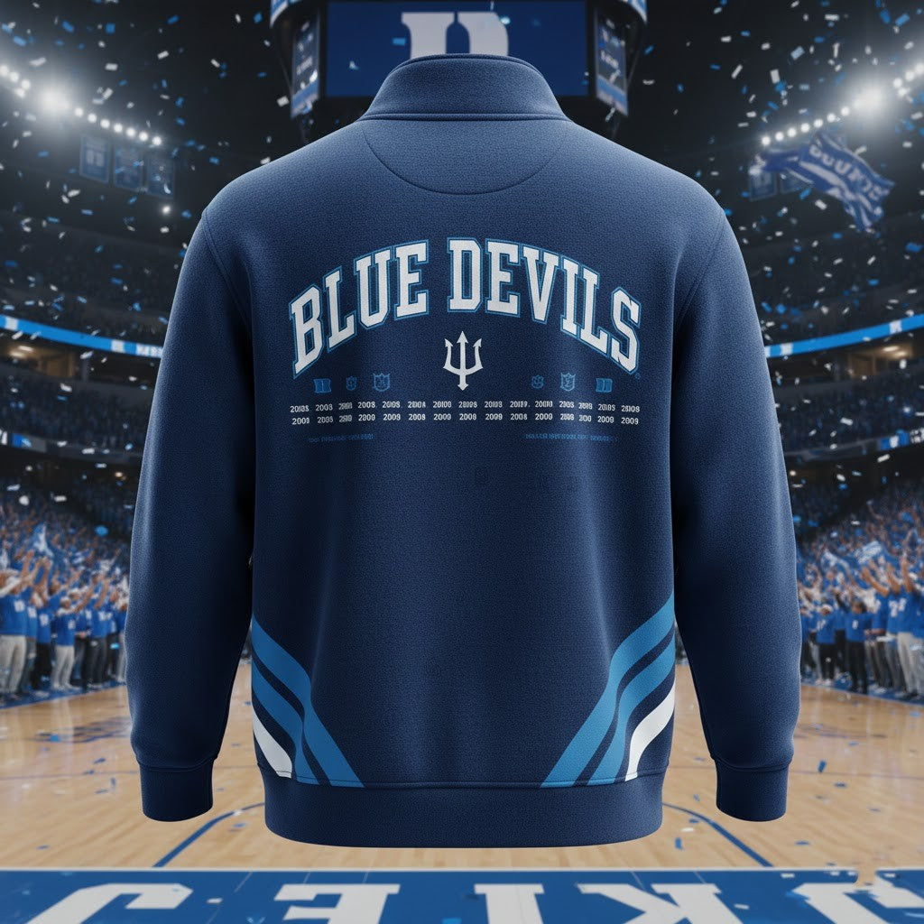 Duke Blue Devils Quarter Zip Pullover - Vintage Championship Pride NCAA Fan Sweatshirt - LeagueLockerGear