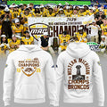 Western Michigan Broncos MAC Champions Hoodie - 2025 Football Championship Commemorative White Pullover Sweatshirt - LeagueLockerGear