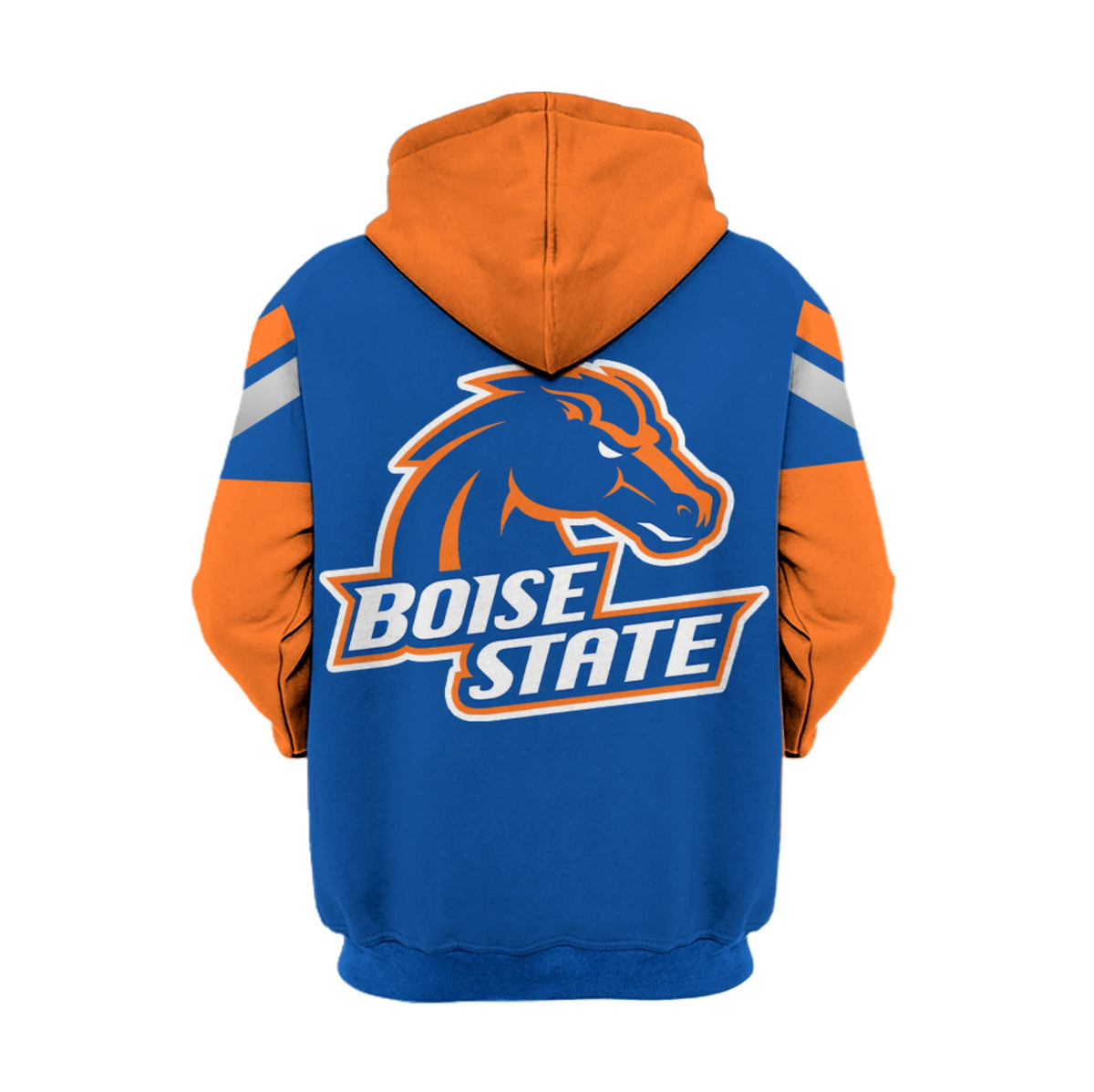 Boise State Broncos Hoodie - Nike Pullover Color Block Sweatshirt with Team Logo - LeagueLockerGear