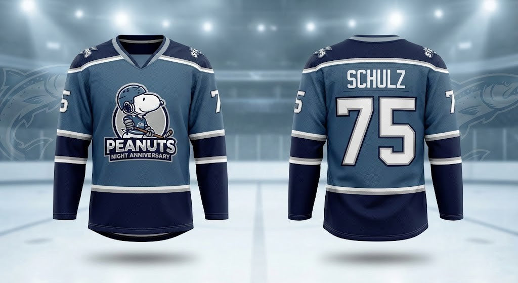 Snoopy Peanuts Night Anniversary Hockey Jersey - LeagueLockerGear