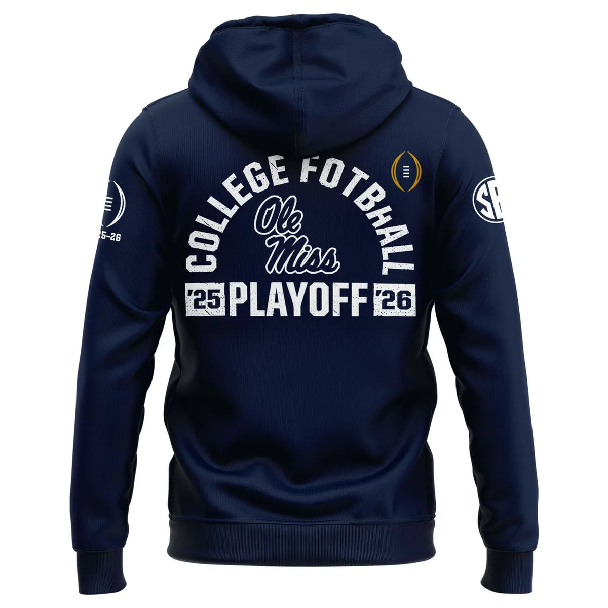 Ole Miss Rebels College Football Playoff Hoodie - 2025-2026 Season Fan Pullover Sweatshirt - LeagueLockerGear