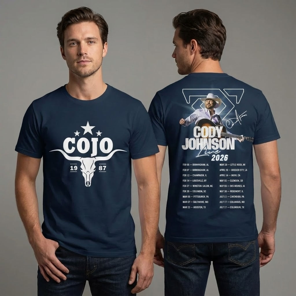 Cody Johnson Live 2026 Tour Shirt - Country Music Concert - LeagueLockerGear