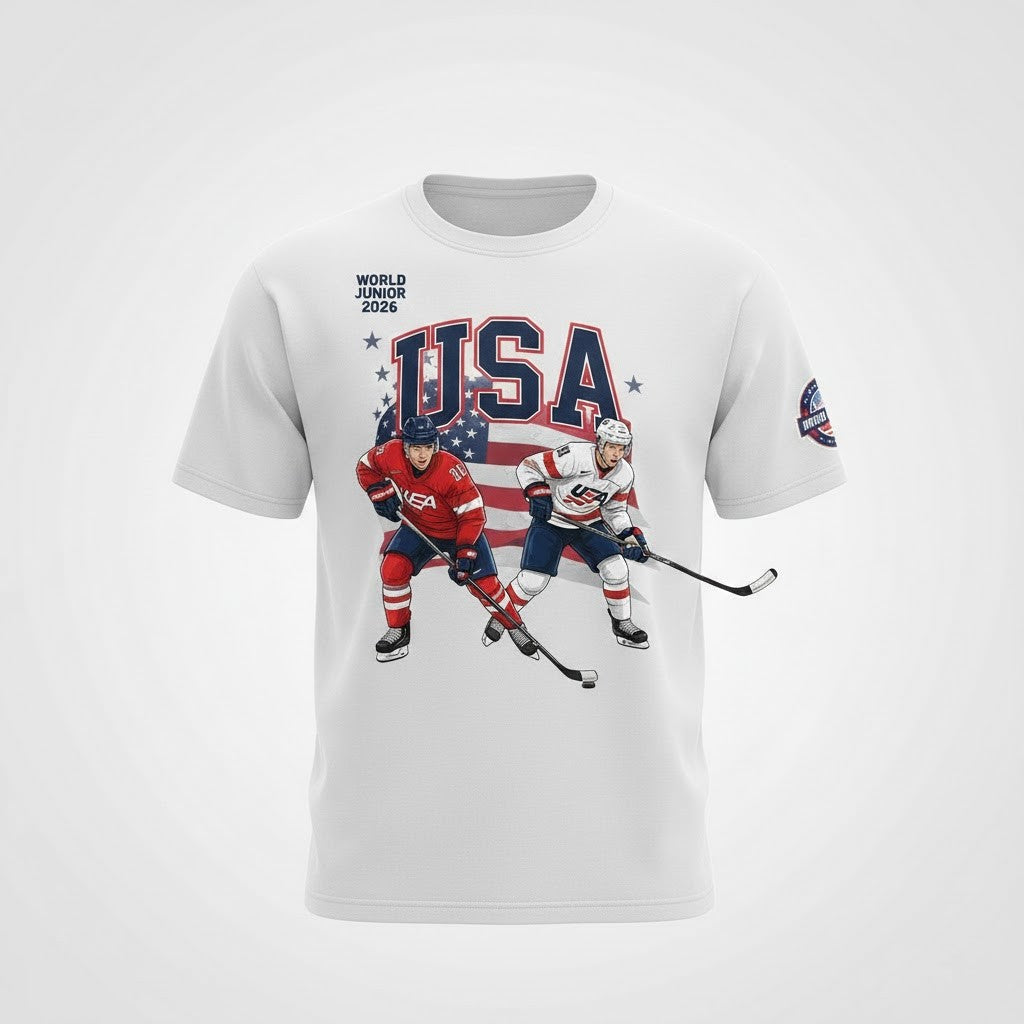World Junior Hockey Championship 2026 Team USA T-Shirt - LeagueLockerGear