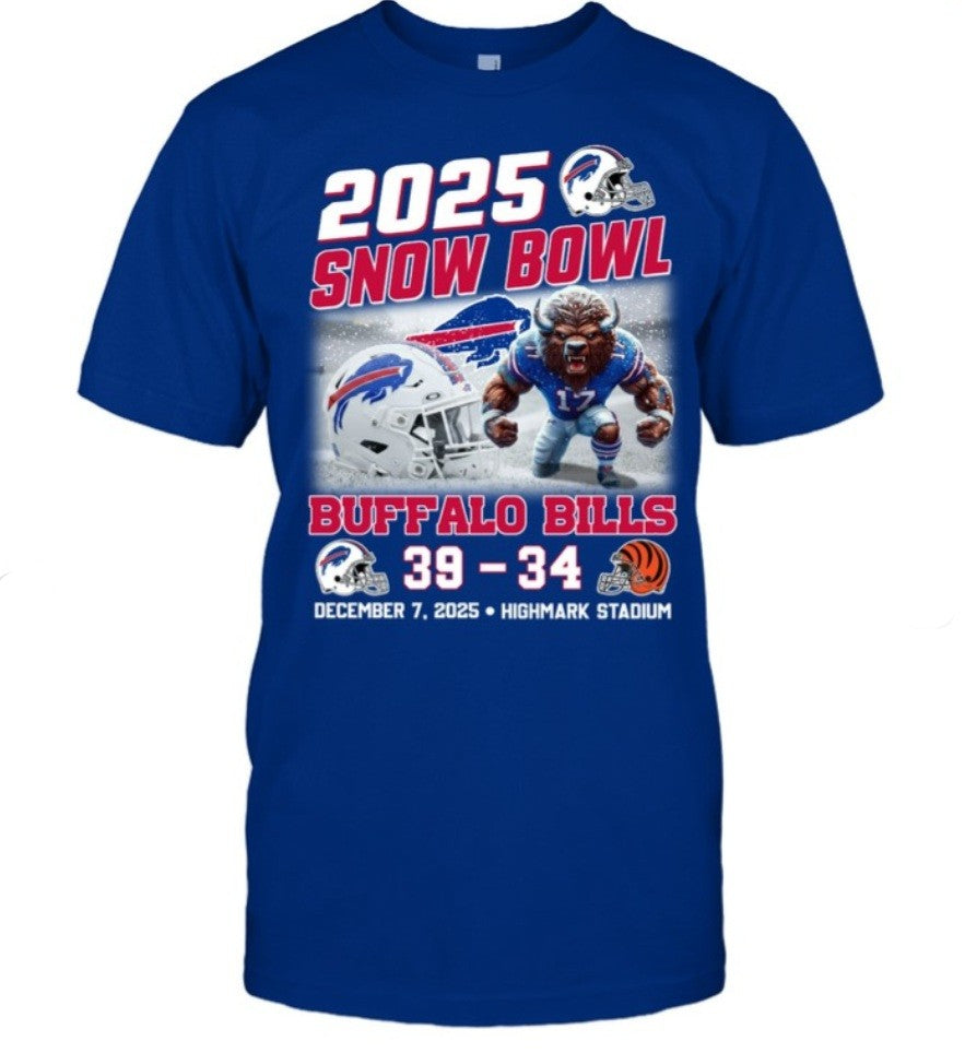 Buffalo Bills 2025 Snow Bowl T-Shirt - LeagueLockerGear