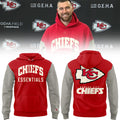 Kansas City Chiefs Essentials Hoodie - Two-Tone Pullover Football Fan Gear - LeagueLockerGear