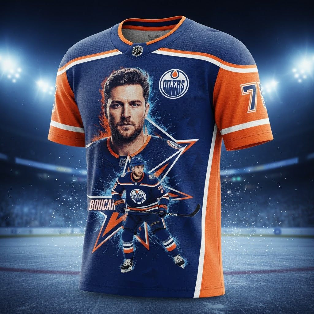 Edmonton Oilers Evan Bouchard Custom Jersey - LeagueLockerGear
