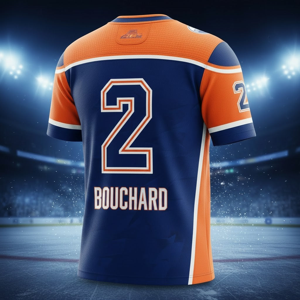 Edmonton Oilers Evan Bouchard Custom Jersey - LeagueLockerGear