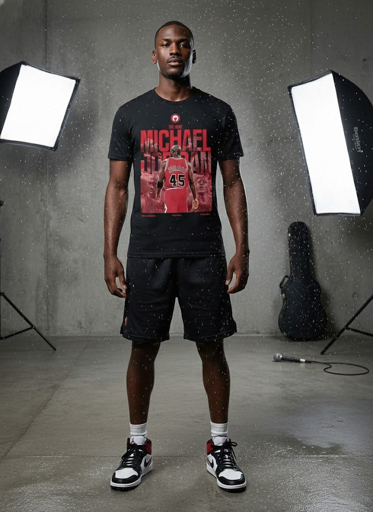 Michael Jordan The Goat T-Shirt - Chicago Bulls Graphic Tee - LeagueLockerGear
