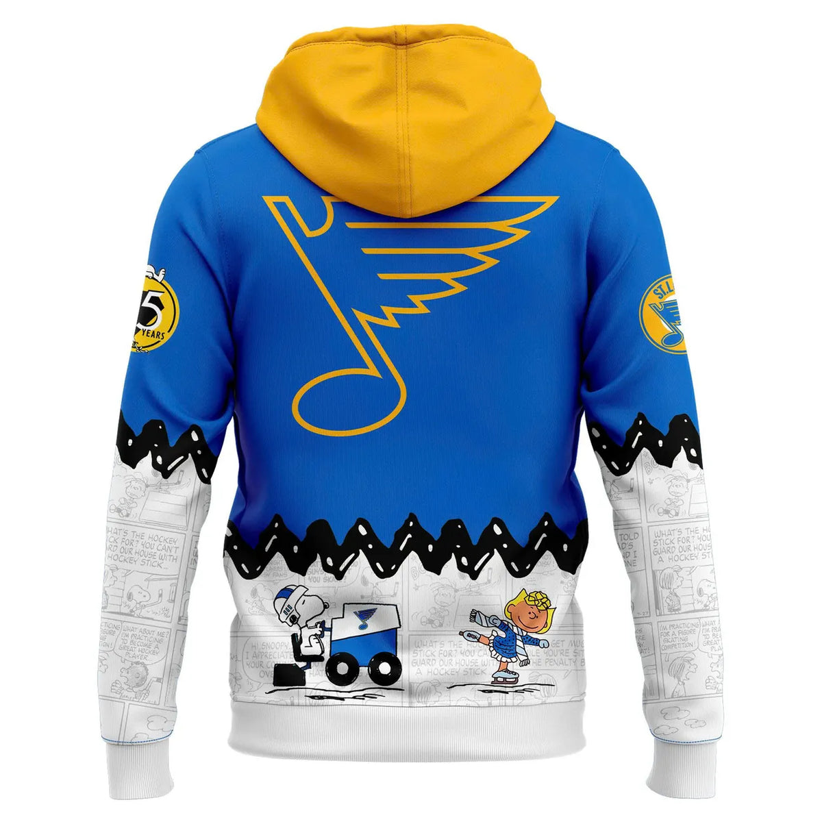 St. Louis Blues Peanuts Hoodie - Snoopy Hockey NHL - LeagueLockerGear