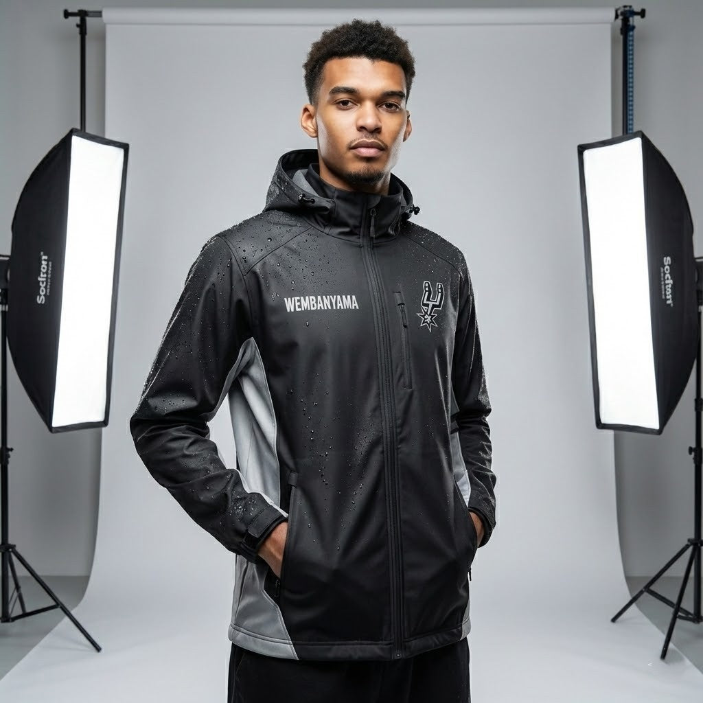 San Antonio Spurs Wembanyama Jacket - The Future Is Now Hooded Jacket - LeagueLockerGear