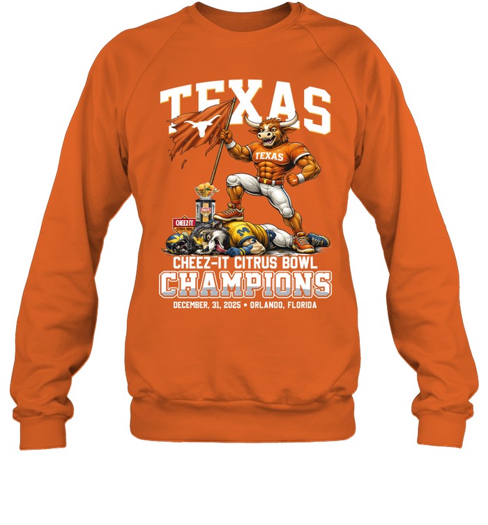 Texas Longhorns Cheez-It Citrus Bowl Champions 2025 T-Shirt - LeagueLockerGear