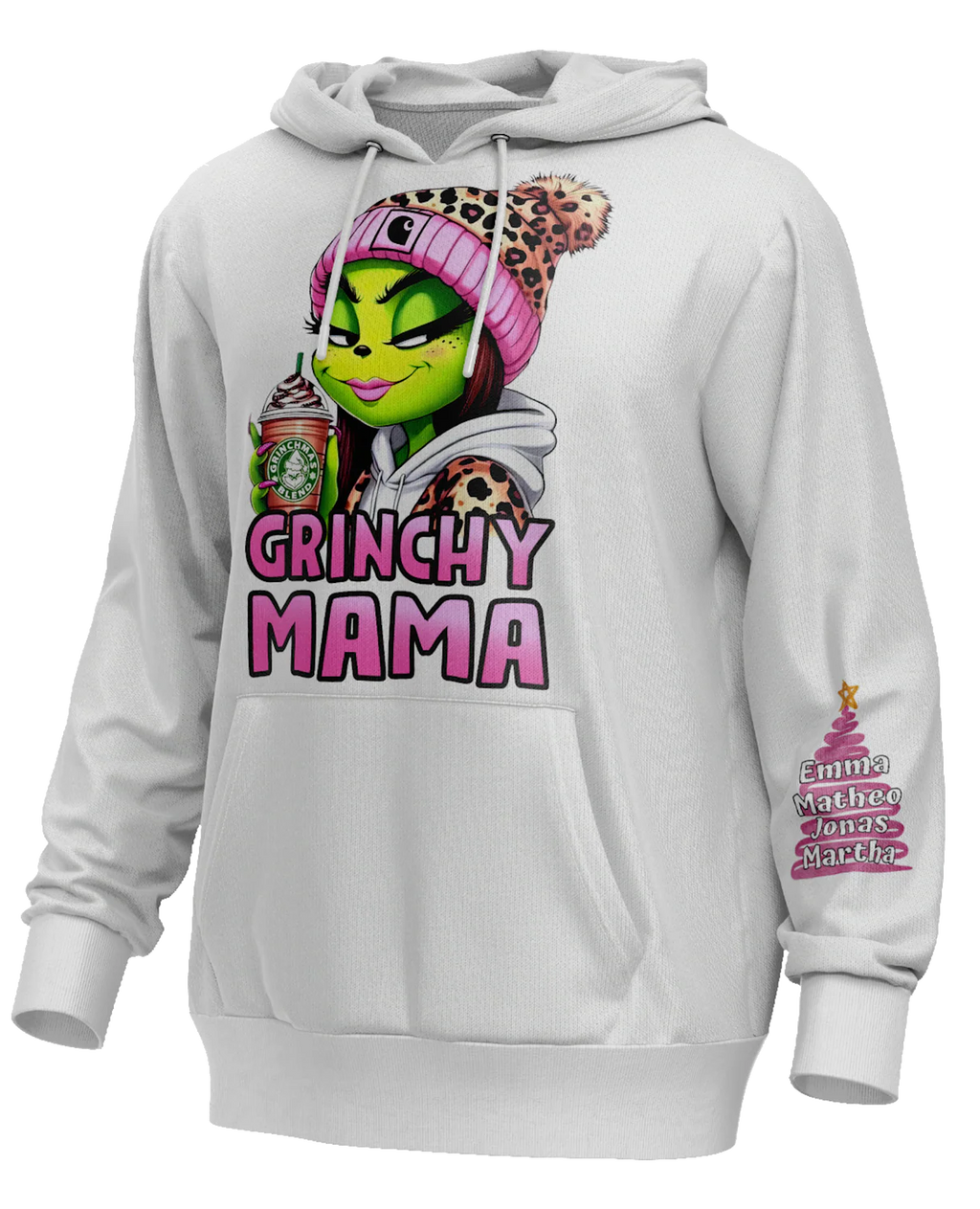 Custom Grinchy Mama Hoodie 2026 - LeagueLockerGear