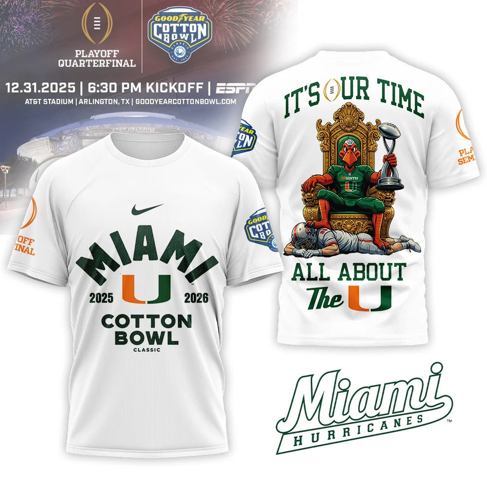 Miami Hurricanes 2025 Cotton Bowl Shirt - LeagueLockerGear