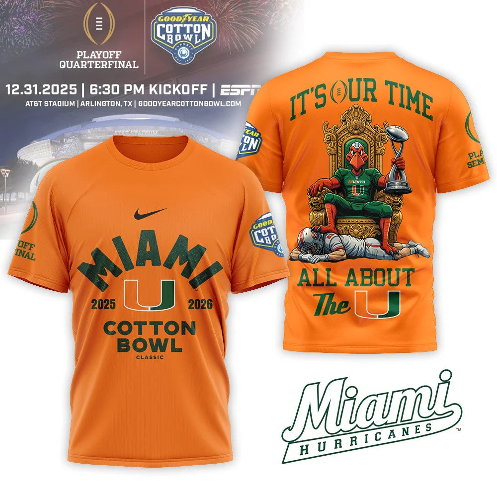 Miami Hurricanes 2025 Cotton Bowl Shirt - LeagueLockerGear