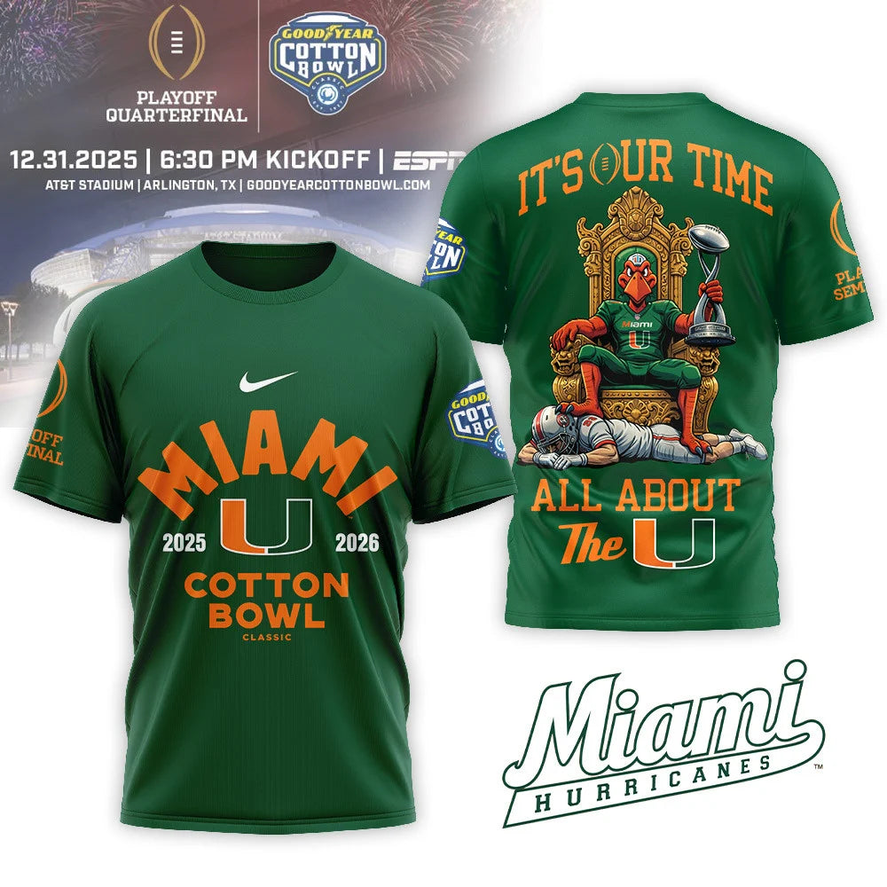 Miami Hurricanes 2025 Cotton Bowl Shirt - LeagueLockerGear