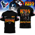 Houston Texans KISS Band T-Shirt - LeagueLockerGear