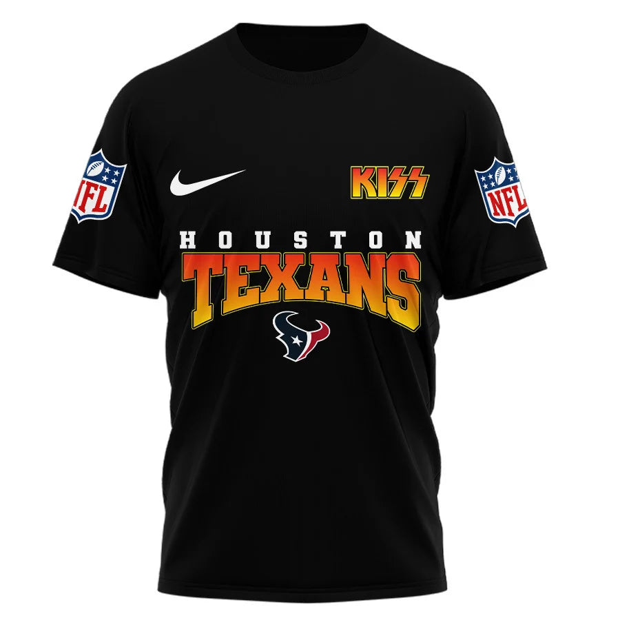 Houston Texans KISS Band T-Shirt - LeagueLockerGear