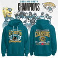 Jacksonville Jaguars AFC South Champions Hoodie 2025 - LeagueLockerGear