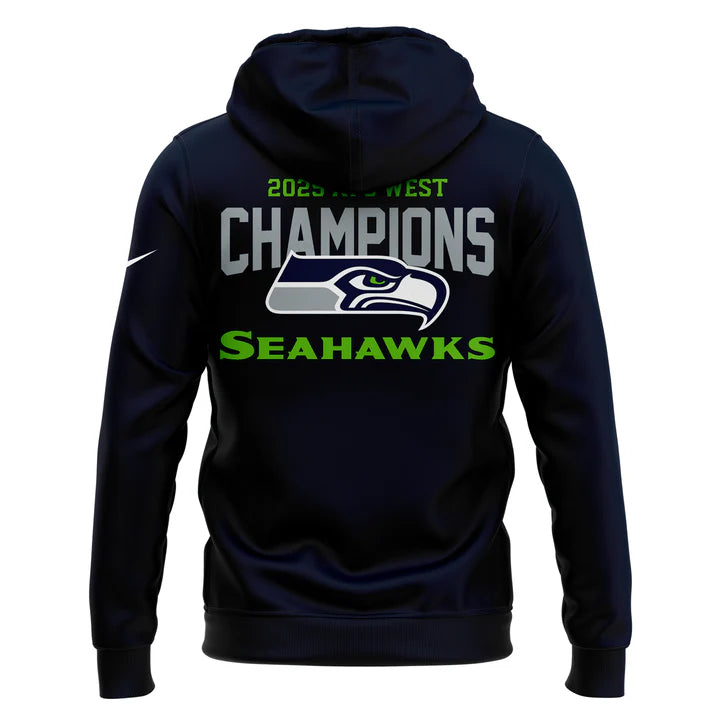 Seattle Seahawks NFC West Champions Hoodie 2025 - LeagueLockerGear