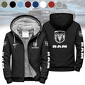 RAM Trucks Personalized Custom Name Fleece Hoodie Jacket - LeagueLockerGear