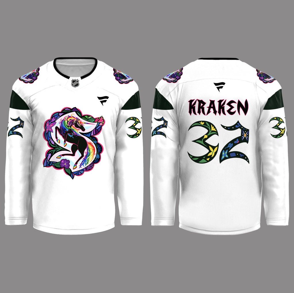 Seattle Kraken Unicorn Hockey Jersey - LeagueLockerGear