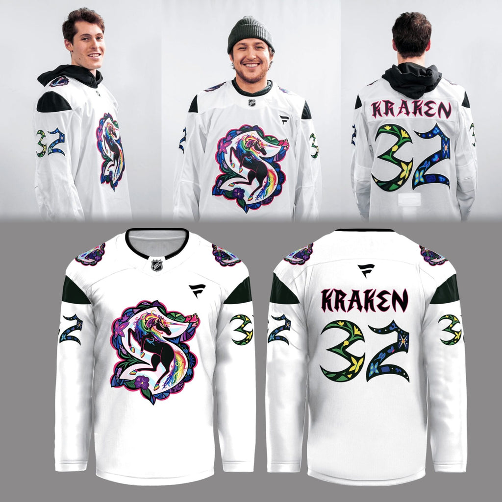 Seattle Kraken Unicorn Hockey Jersey - LeagueLockerGear