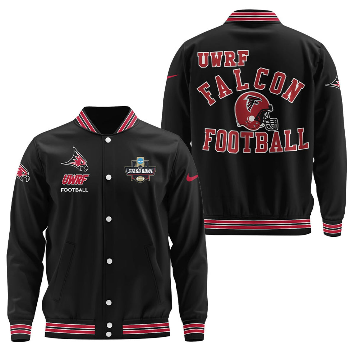 UWRF Falcons Football NCAA Stagg Bowl Bomber Jacket - LeagueLockerGear