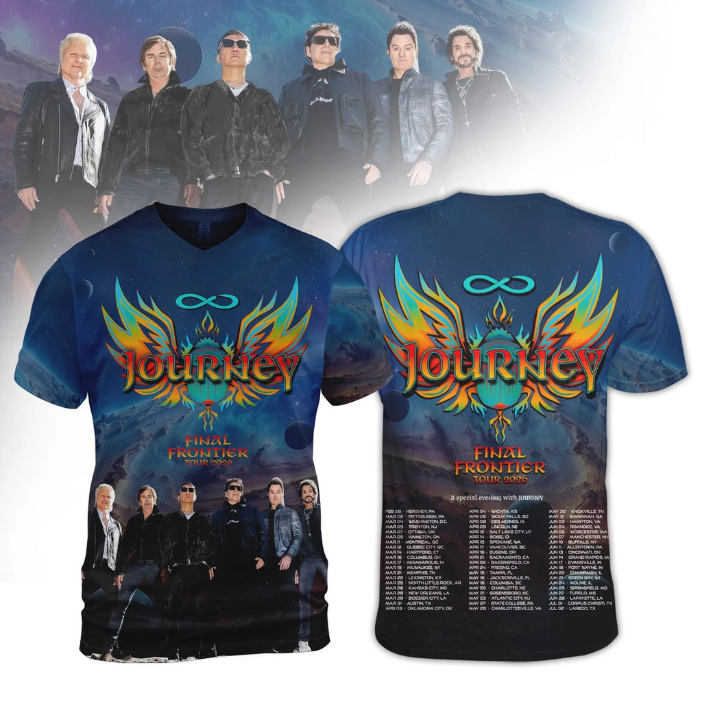 Journey Final Frontier Tour 2026 T-Shirt - LeagueLockerGear