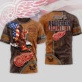 Detroit Red Wings US 250th Anniversary T-Shirt - LeagueLockerGear