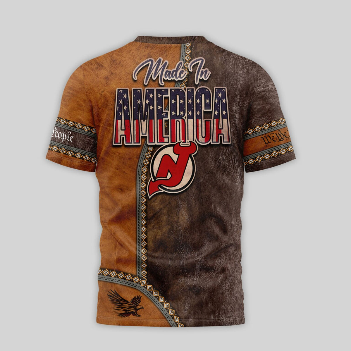 New Jersey Devils USA 250th Anniversary 3D T-Shirt - LeagueLockerGear