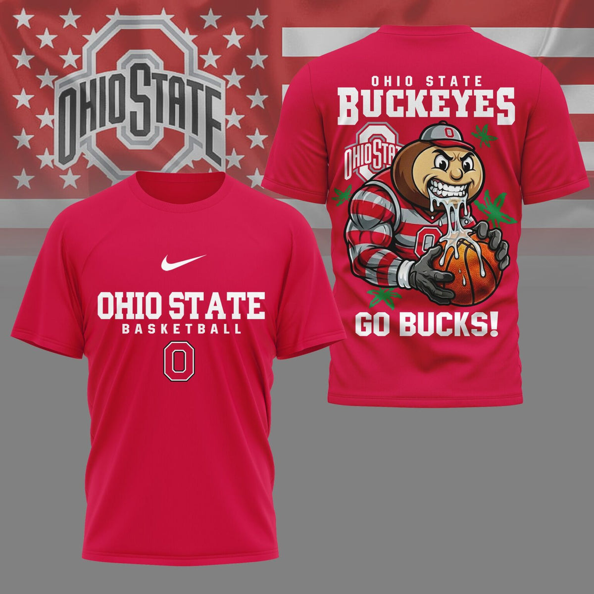 Ohio State Buckeyes NCAA GameDay Basketball 3D TShirt - LeagueLockerGear