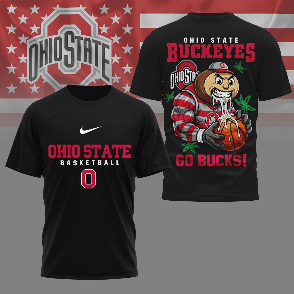 Ohio State Buckeyes NCAA GameDay Basketball 3D TShirt - LeagueLockerGear