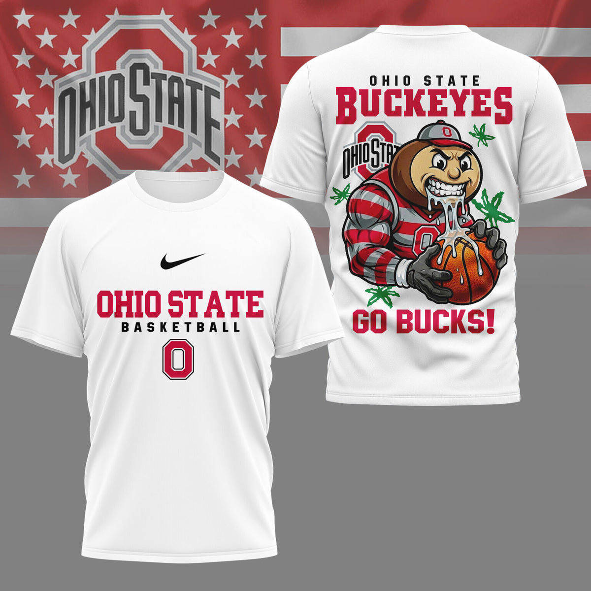 Ohio State Buckeyes NCAA GameDay Basketball 3D TShirt - LeagueLockerGear