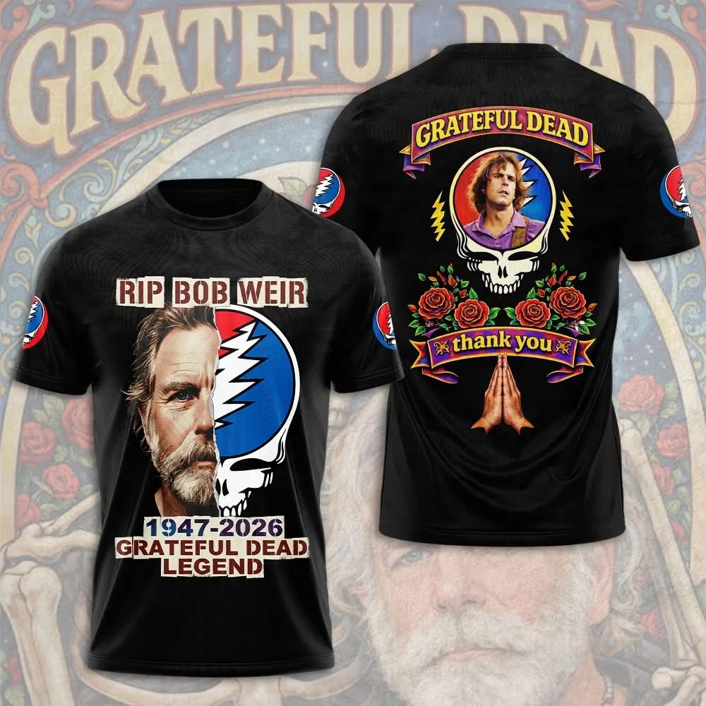 Grateful Dead RIP Bob Weir Memorial T-Shirt - LeagueLockerGear